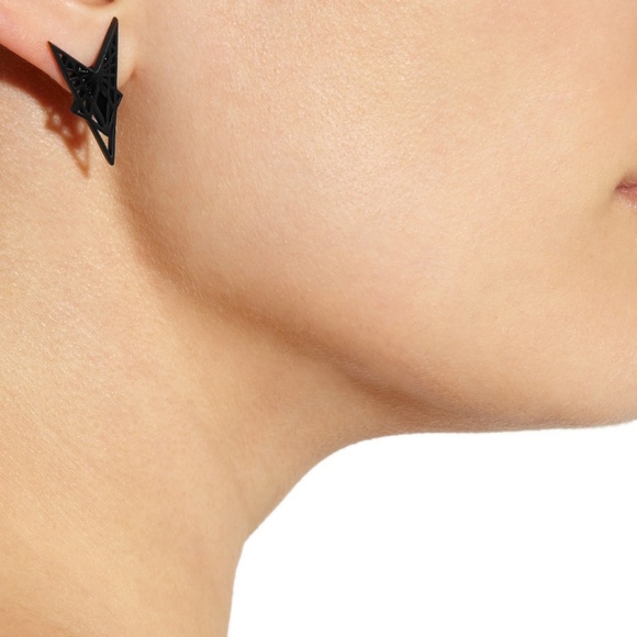 Eddie Borgo Black Stud Earrings - Picture 2 of 7